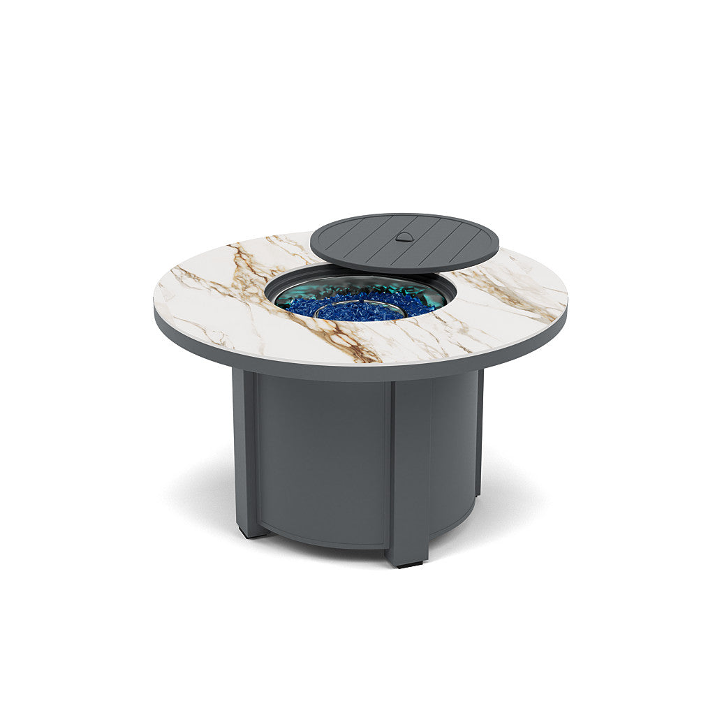 44" Round Chat Fire Pit Table - Multiple Colors and Top Patterns