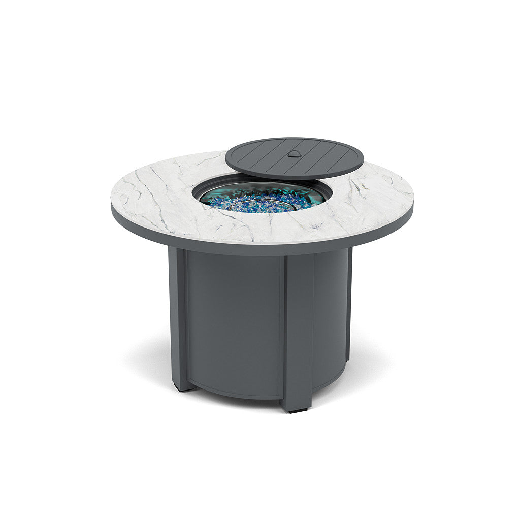 44" Round Dining Fire Pit Table - Multiple Colors and Top Patterns