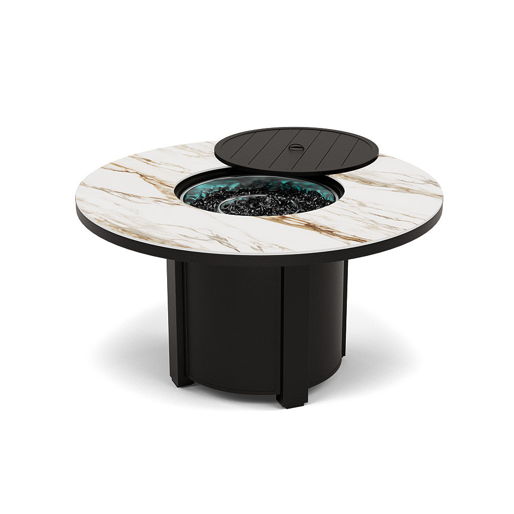 54" Round Dining Fire Pit Table - Multiple Colors and Top Patterns