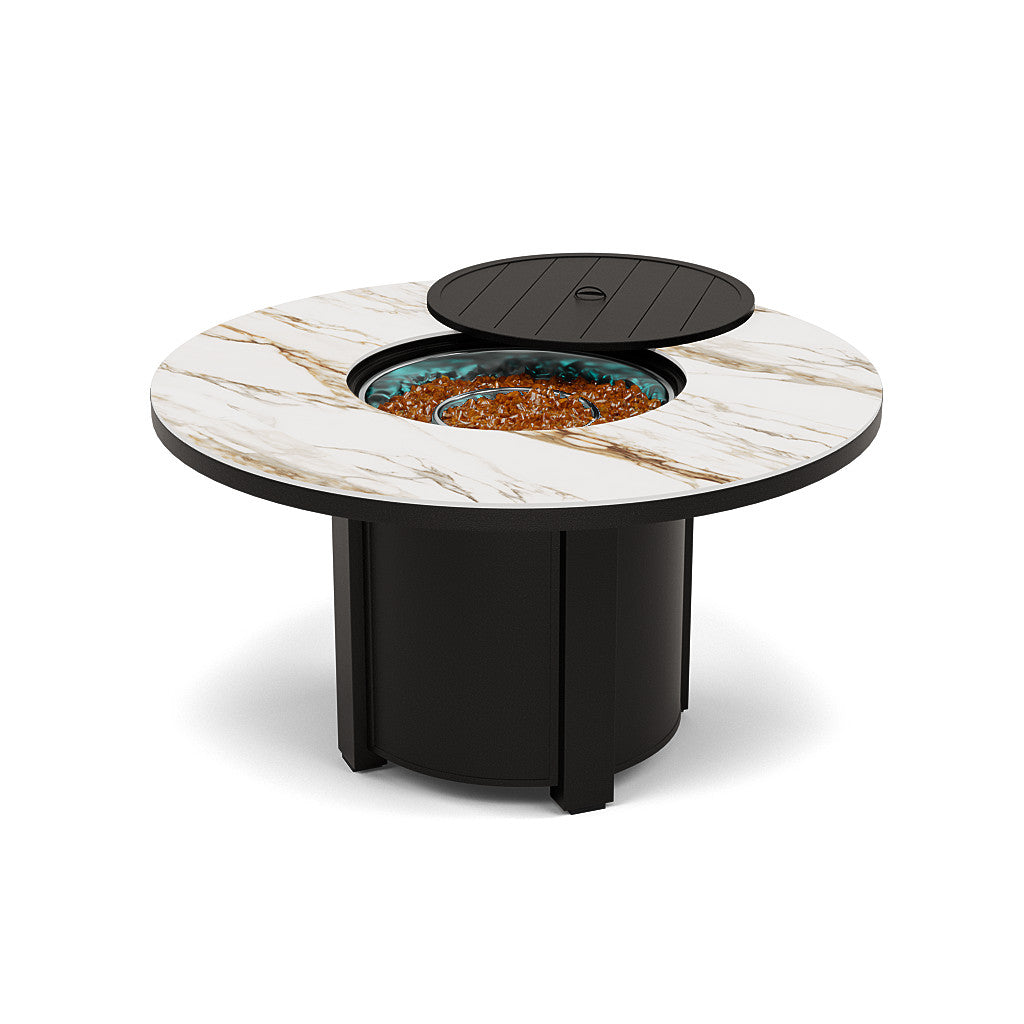 54" Round Dining Fire Pit Table - Multiple Colors and Top Patterns