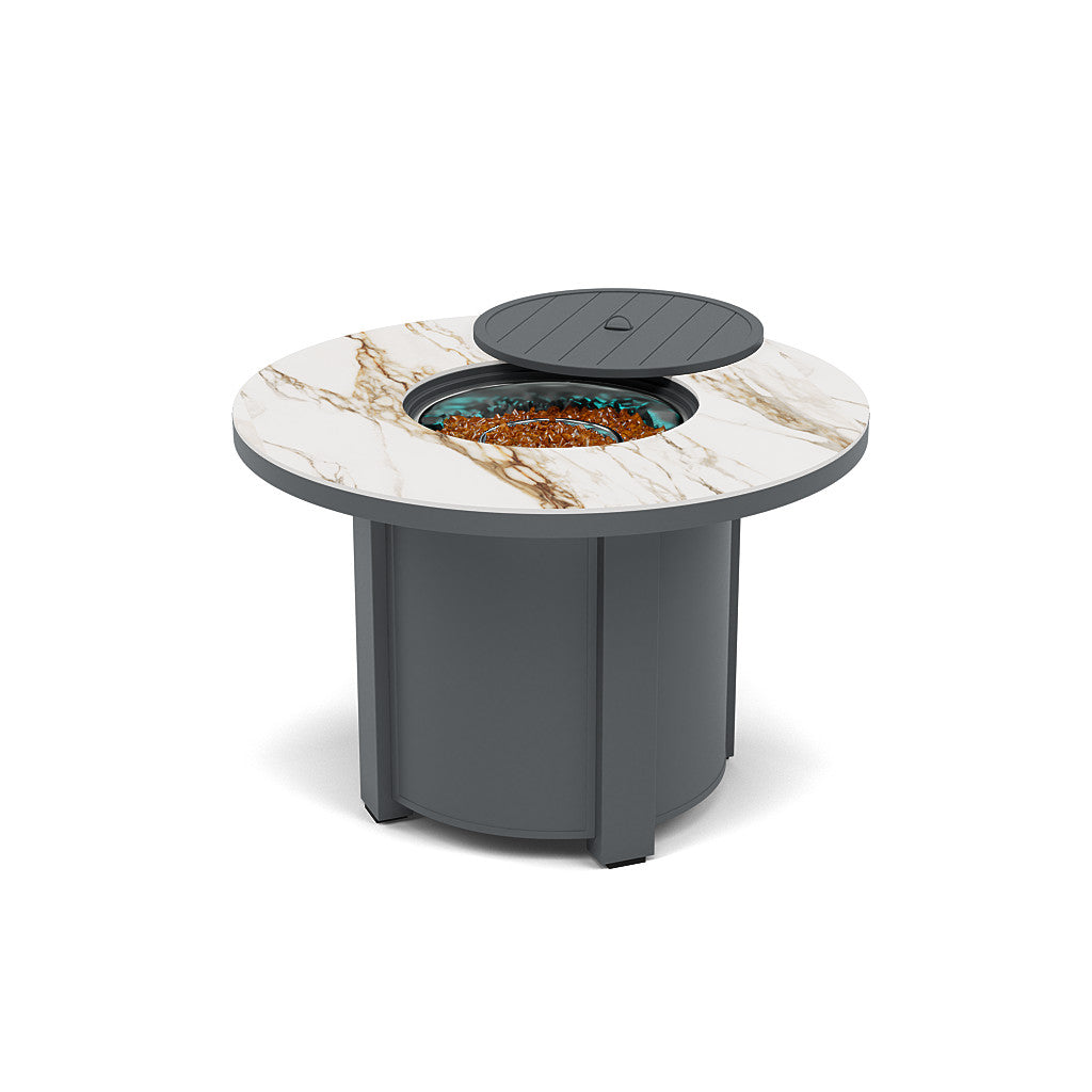 44" Round Dining Fire Pit Table - Multiple Colors and Top Patterns