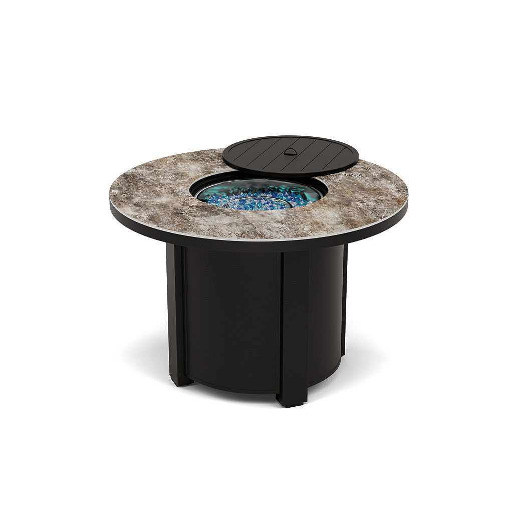 44" Round Dining Fire Pit Table - Multiple Colors and Top Patterns