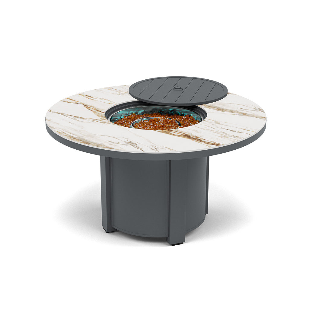 54" Round Dining Fire Pit Table - Multiple Colors and Top Patterns