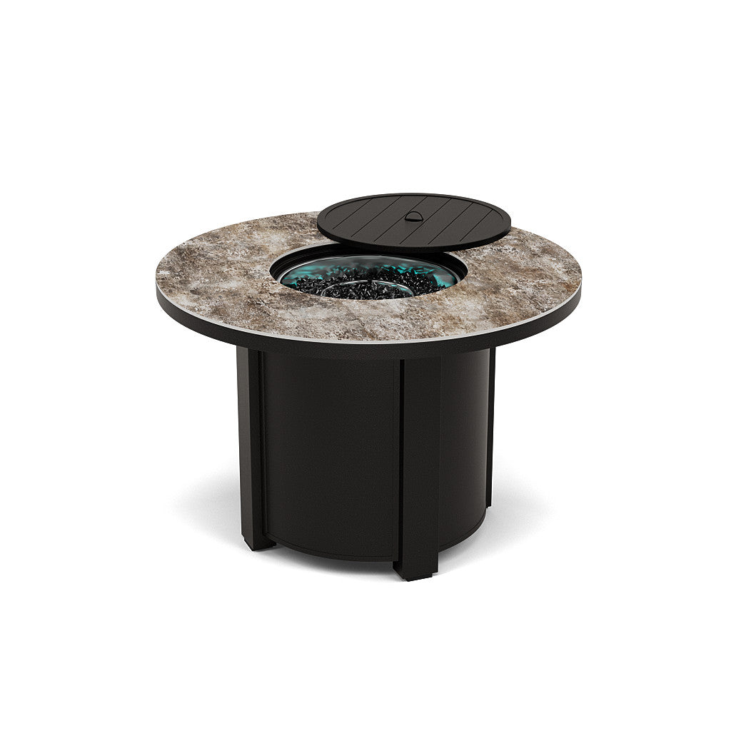 44" Round Dining Fire Pit Table - Multiple Colors and Top Patterns