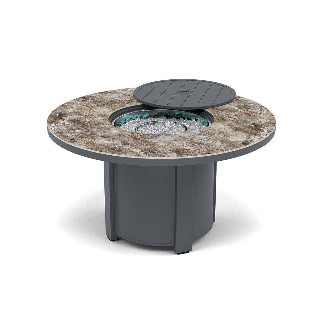 54" Round Dining Fire Pit Table - Multiple Colors and Top Patterns