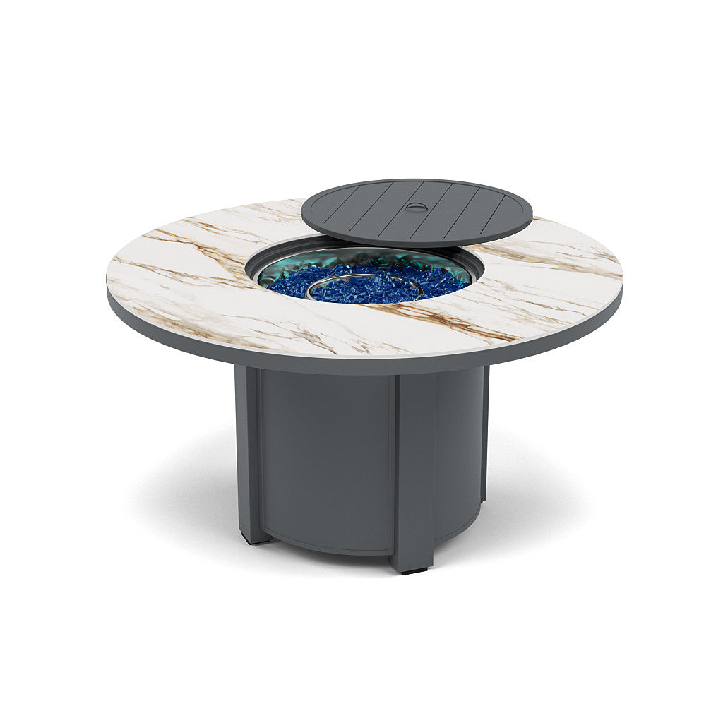 54" Round Dining Fire Pit Table - Multiple Colors and Top Patterns