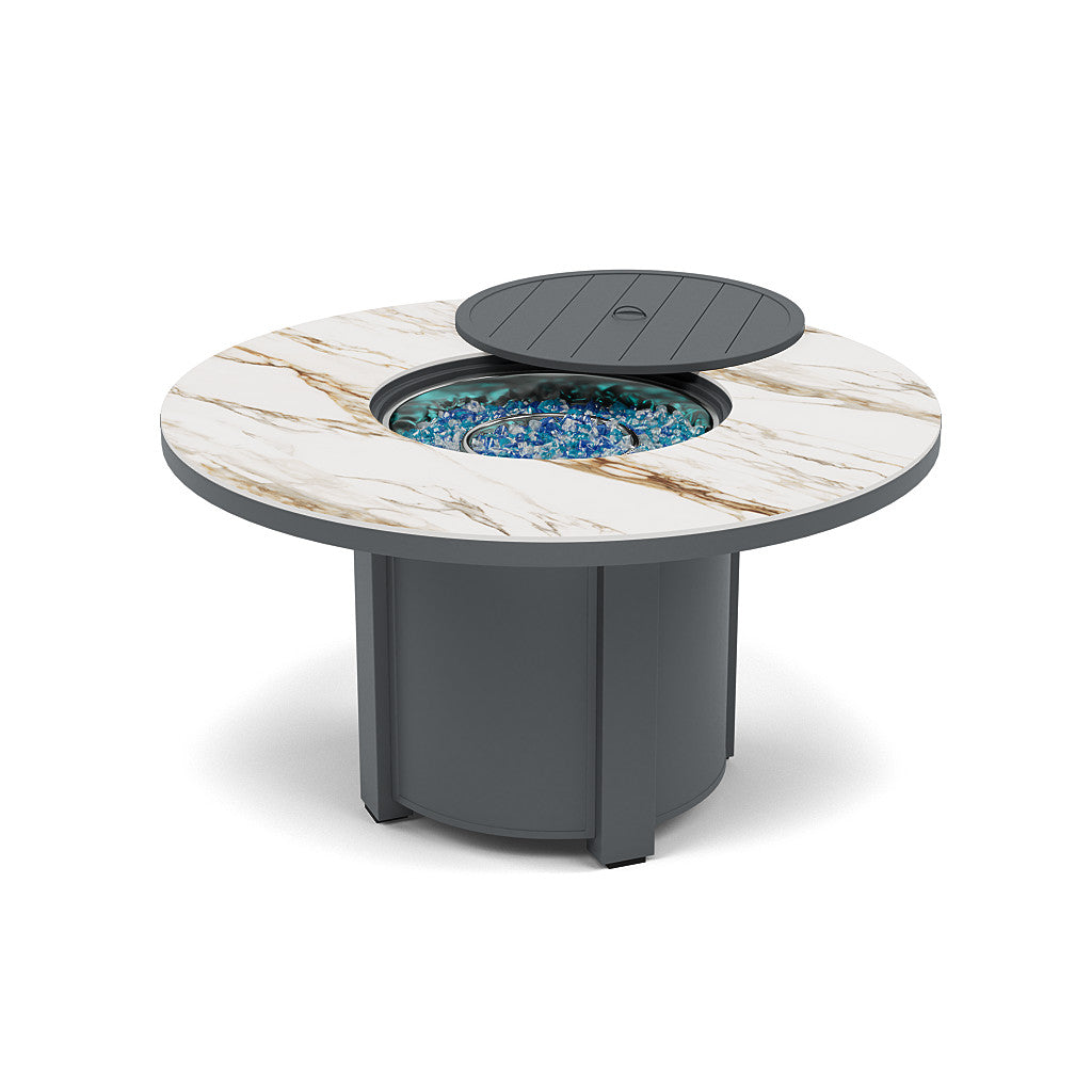 54" Round Dining Fire Pit Table - Multiple Colors and Top Patterns