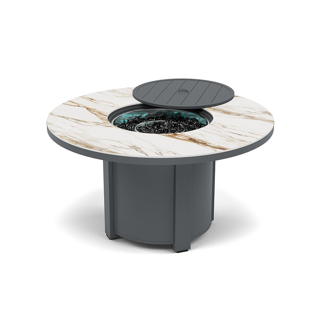54" Round Dining Fire Pit Table - Multiple Colors and Top Patterns