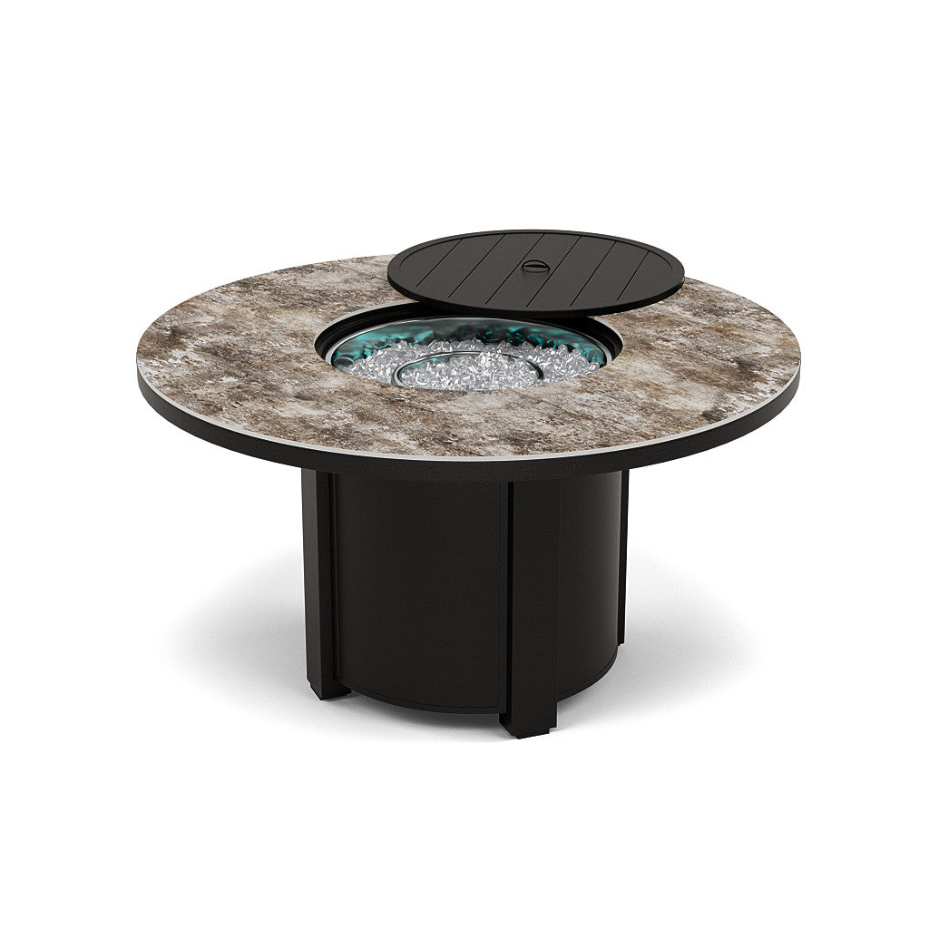 54" Round Dining Fire Pit Table - Multiple Colors and Top Patterns
