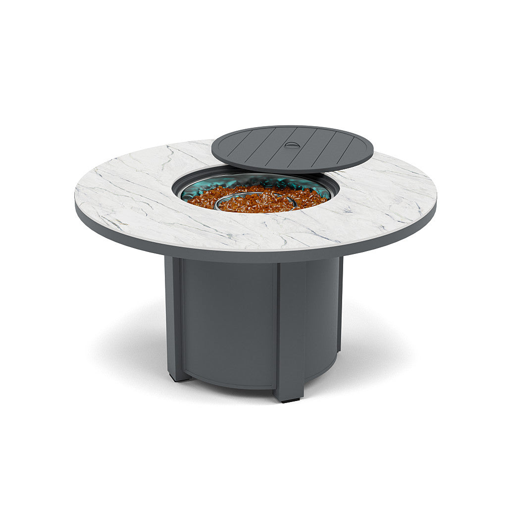 54" Round Dining Fire Pit Table - Multiple Colors and Top Patterns