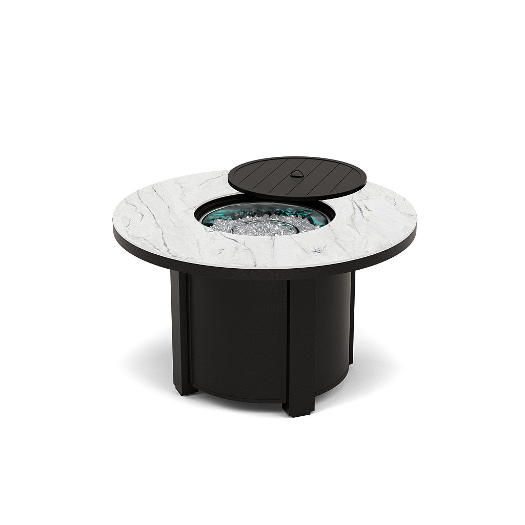 44" Round Chat Fire Pit Table - Multiple Colors and Top Patterns
