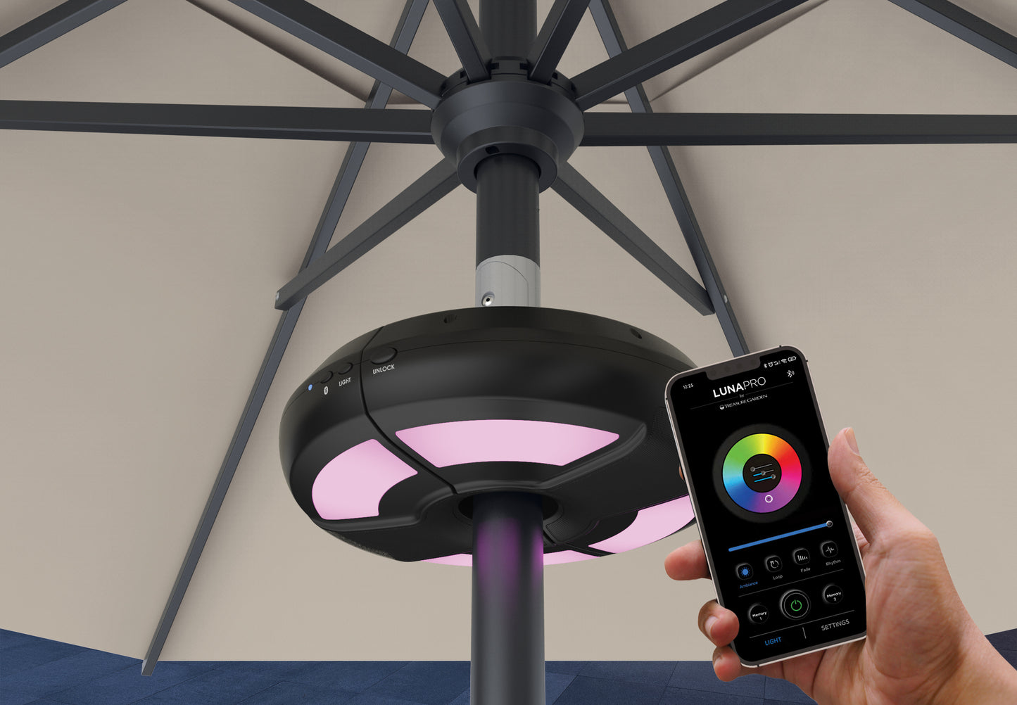 LunaPro Umbrella Light With Speaker