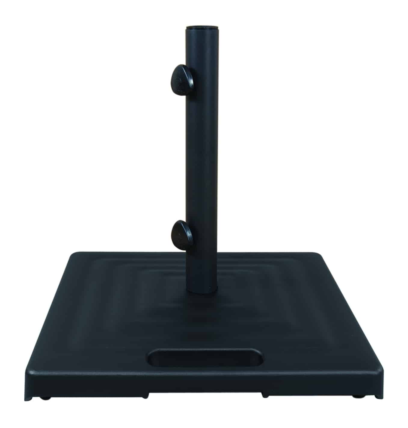 Square Umbrella Base w/ Wheels (Black)