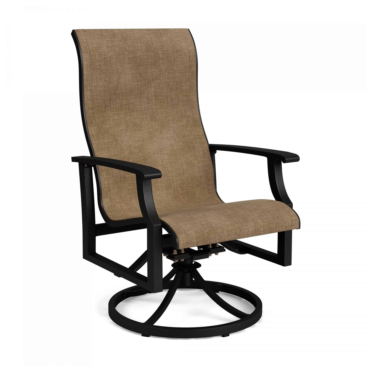 Newport Sling Swivel Dining Chair