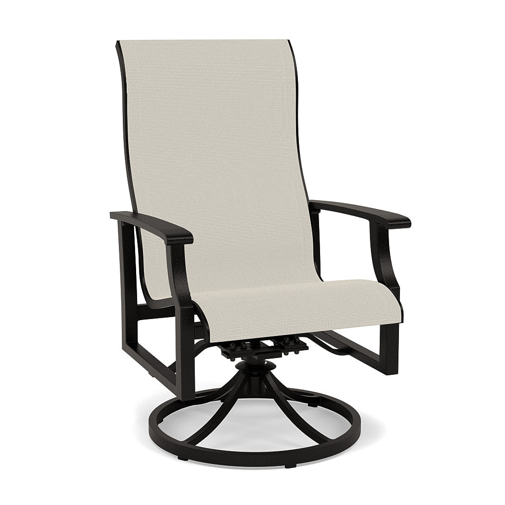 Newport Sling Swivel Dining Chair