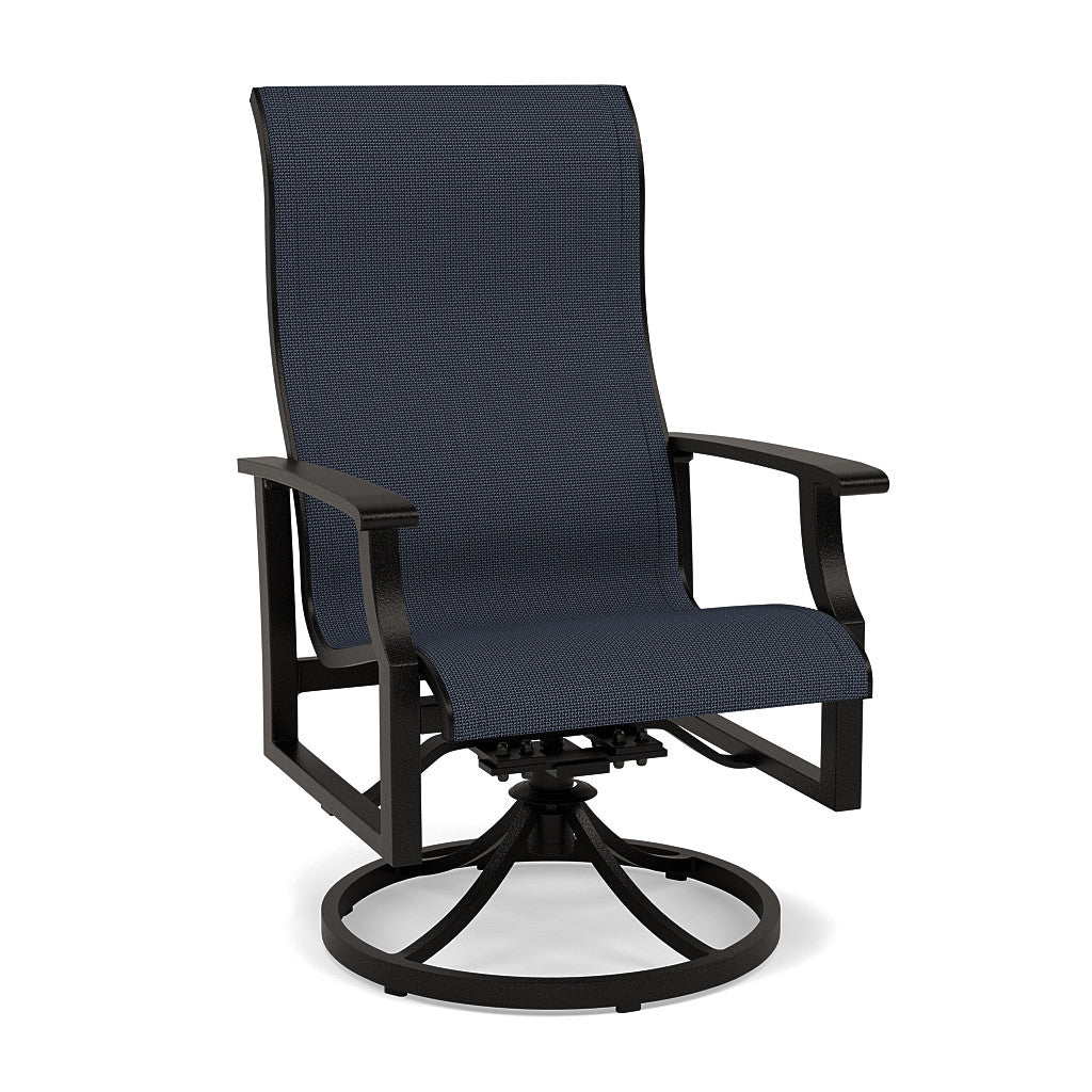 Newport Sling Swivel Dining Chair