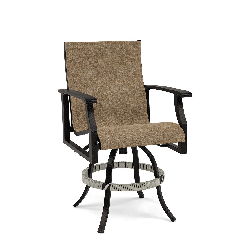 Newport Sling Swivel Balcony Barstool