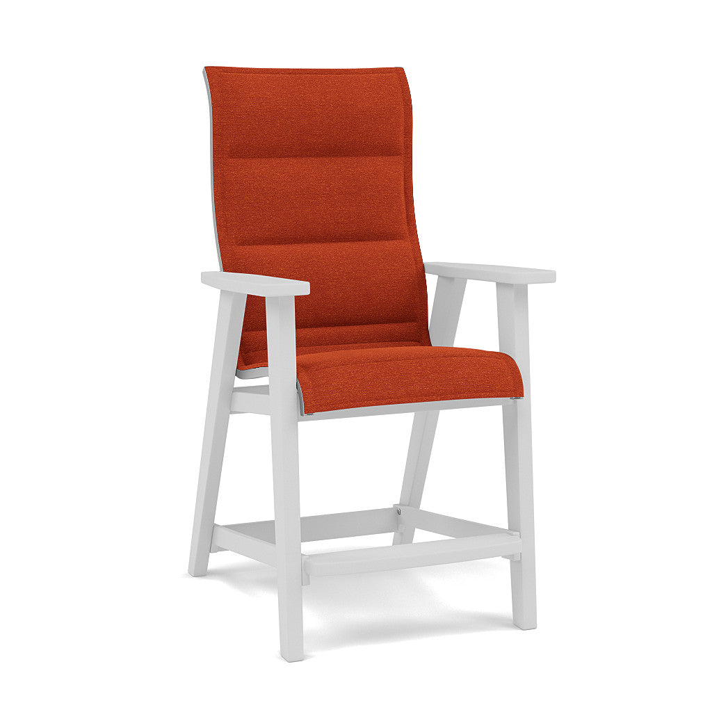 Patriot High Back Padded Sling Balcony Barstool