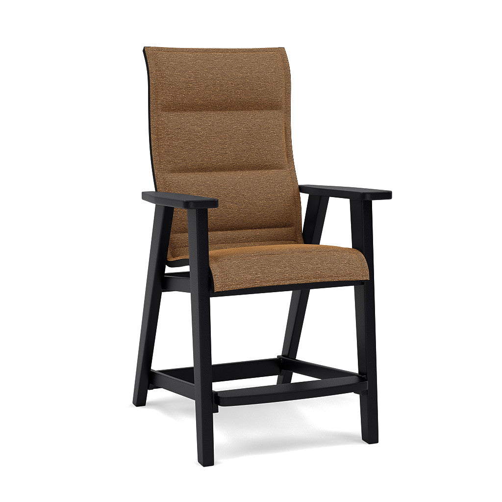 Patriot High Back Padded Sling Balcony Barstool