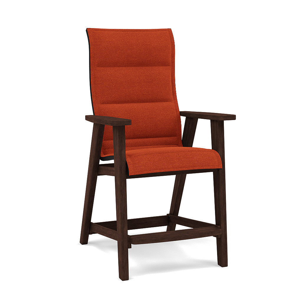 Patriot High Back Padded Sling Balcony Barstool