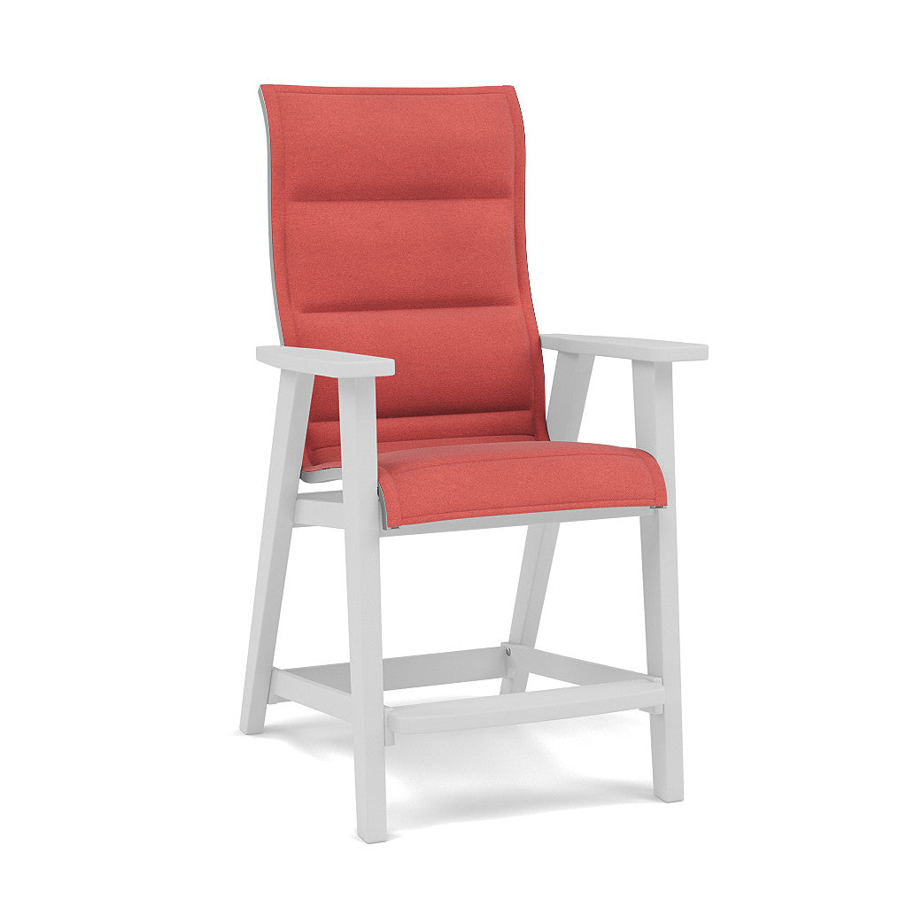 Patriot High Back Padded Sling Balcony Barstool