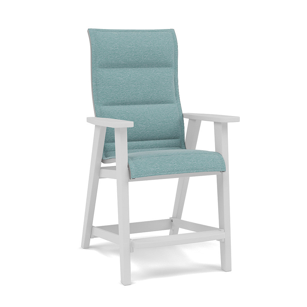 Patriot High Back Padded Sling Balcony Barstool