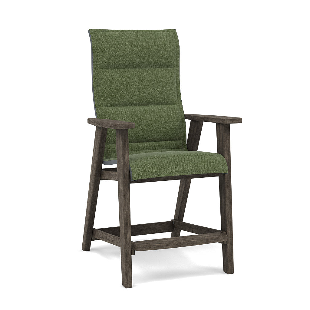 Patriot High Back Padded Sling Balcony Barstool