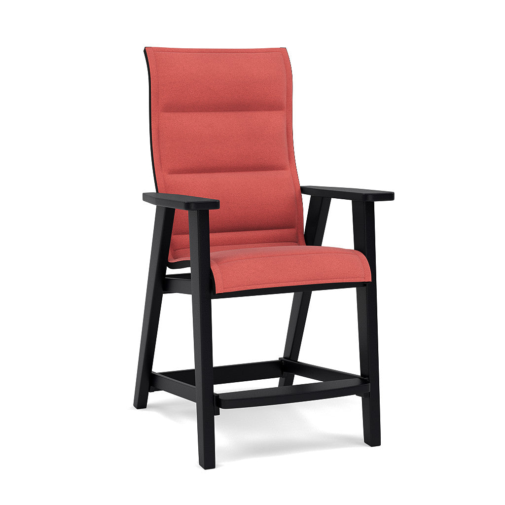 Patriot High Back Padded Sling Balcony Barstool