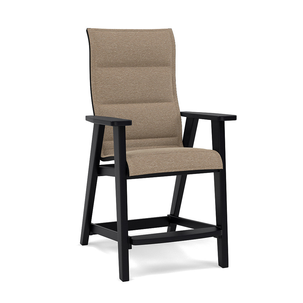 Patriot High Back Padded Sling Balcony Barstool