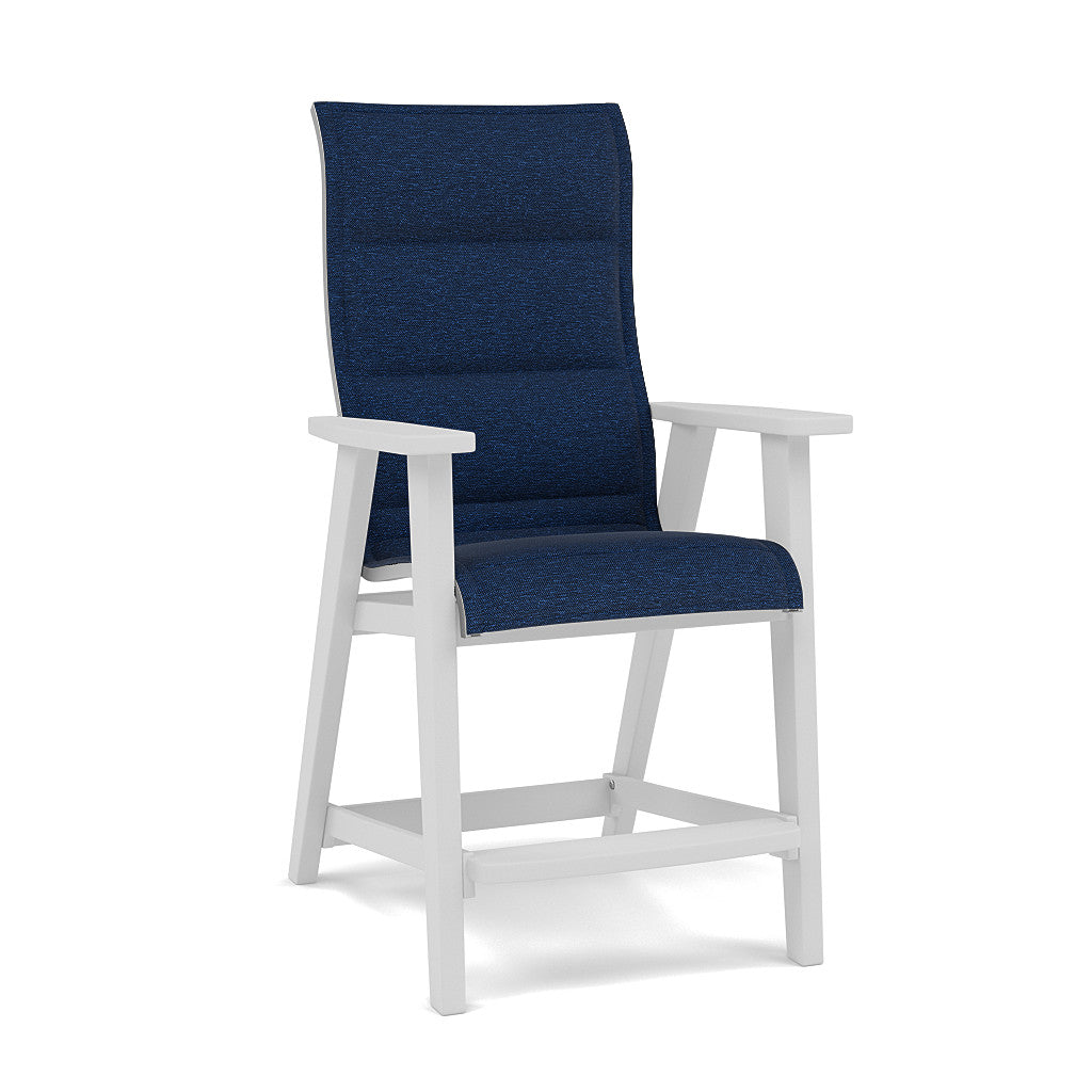 Patriot High Back Padded Sling Balcony Barstool