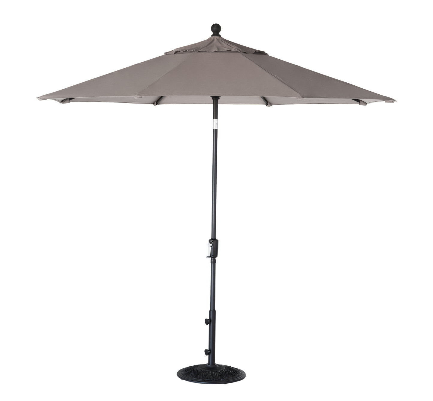 9' Push Button Tilt Treasure Garden Market Umbrella with Black Frame