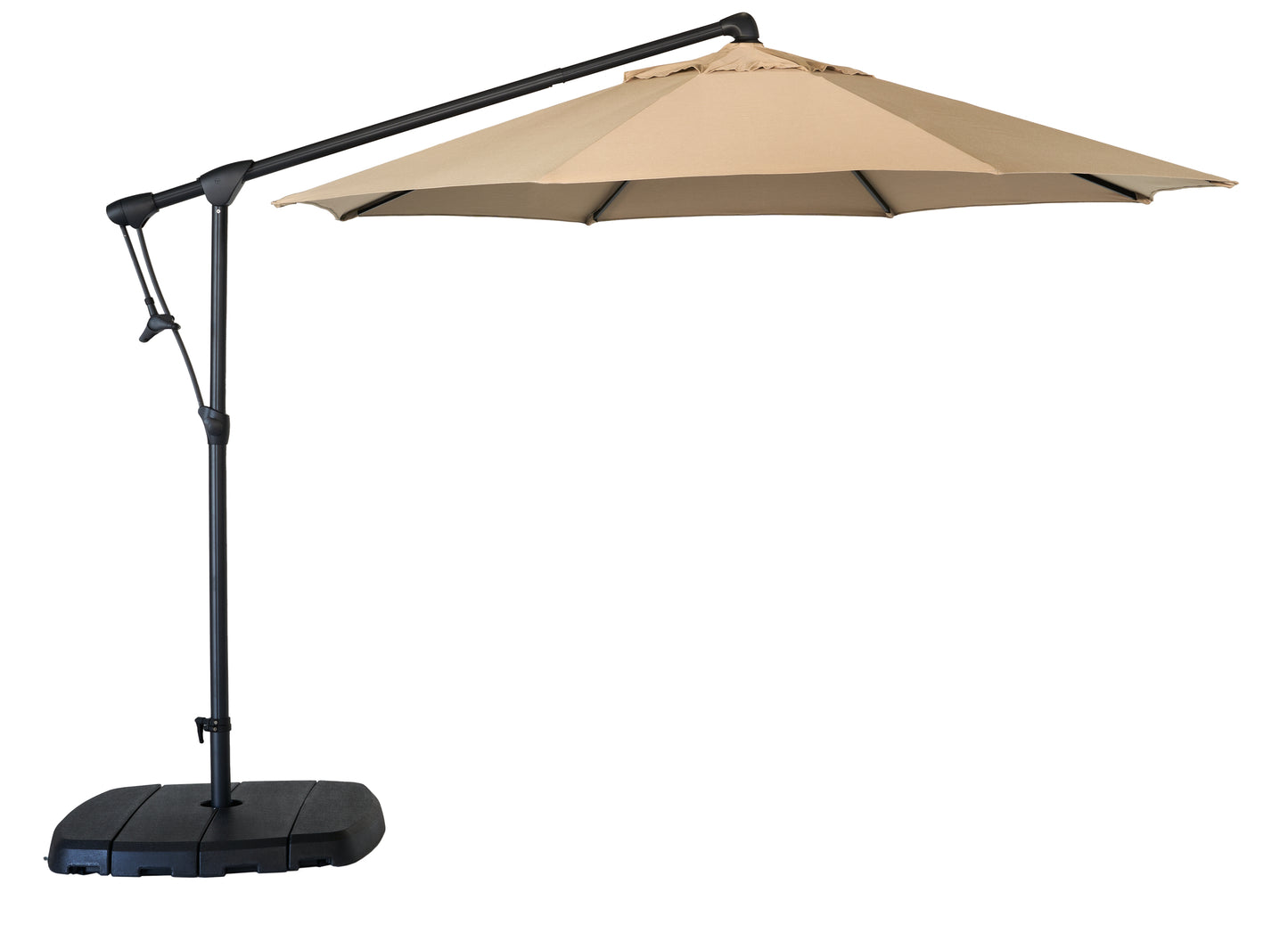 10' Treasure Garden Cantilever Umbrella with Black Frame