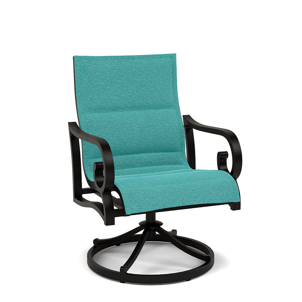 Rancho Padded Sling Swivel Dining Chair