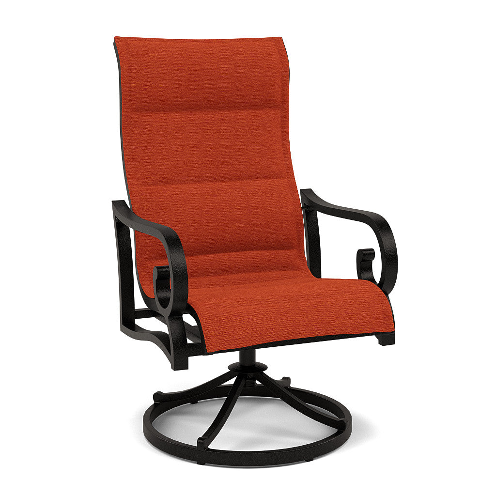 Rancho Padded Sling Swivel Dining Chair