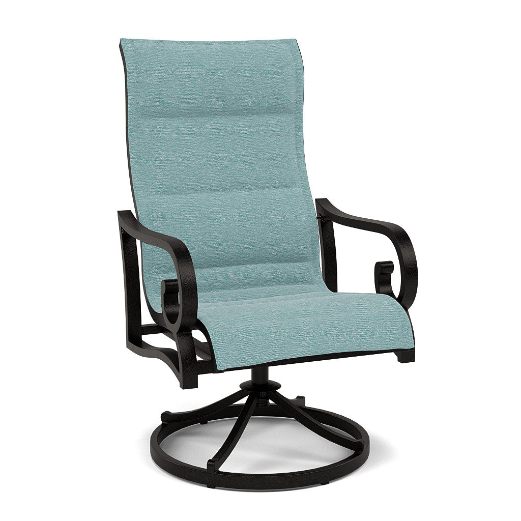 Rancho Padded Sling Swivel Dining Chair