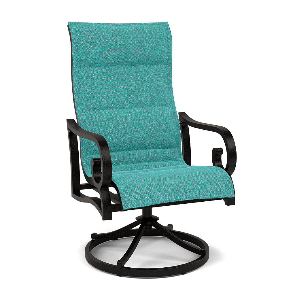 Rancho Padded Sling Swivel Dining Chair