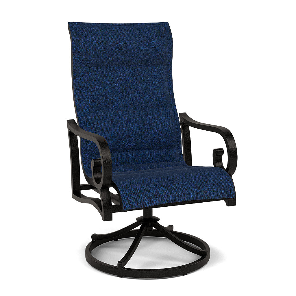 Rancho Padded Sling Swivel Dining Chair