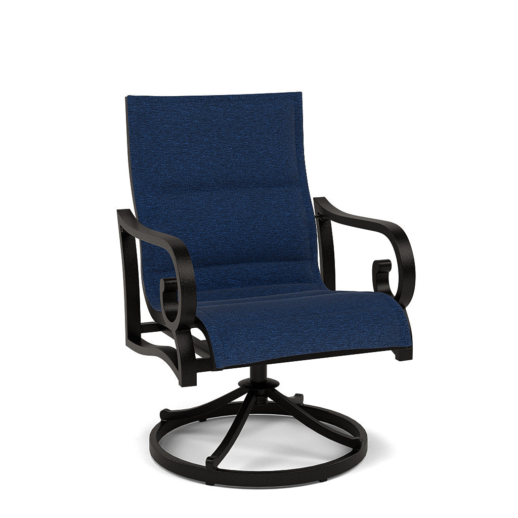 Rancho Padded Sling Swivel Dining Chair