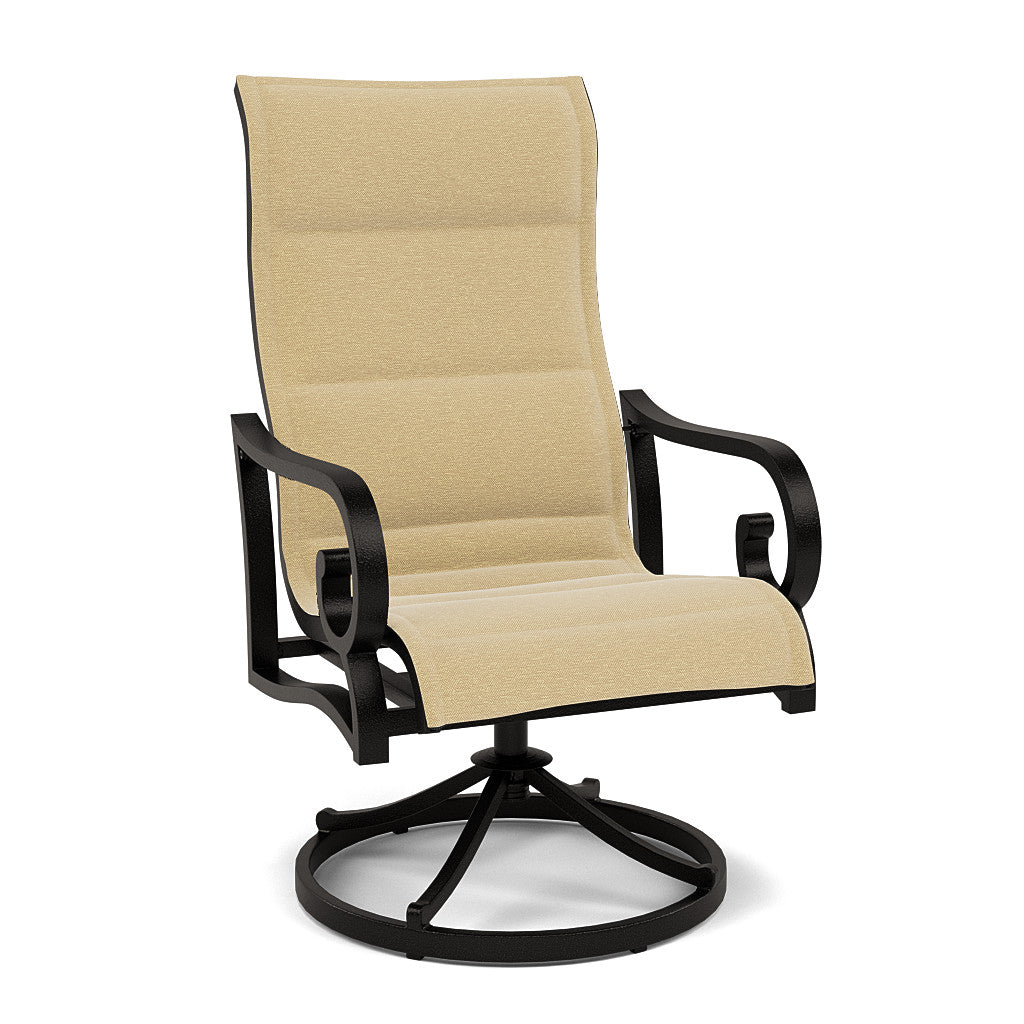 Rancho Padded Sling Swivel Dining Chair