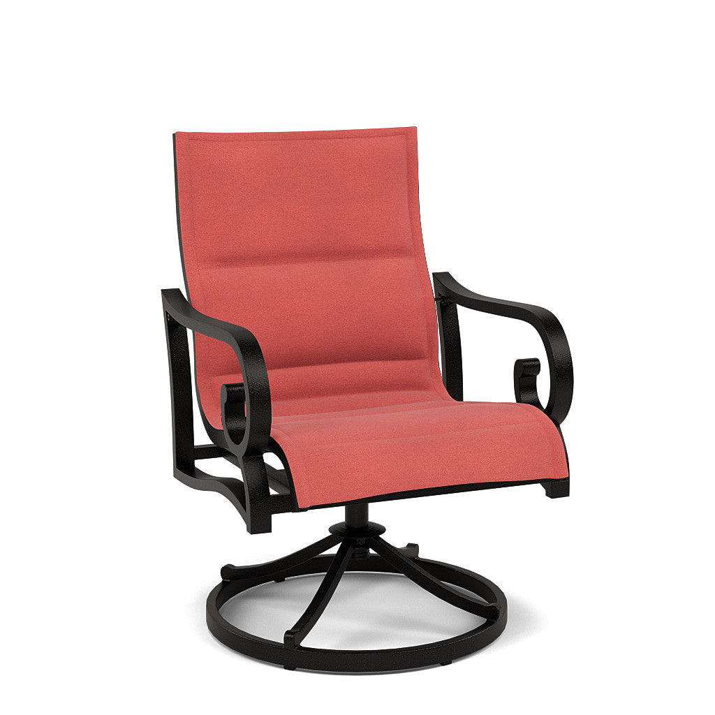 Rancho Padded Sling Swivel Dining Chair