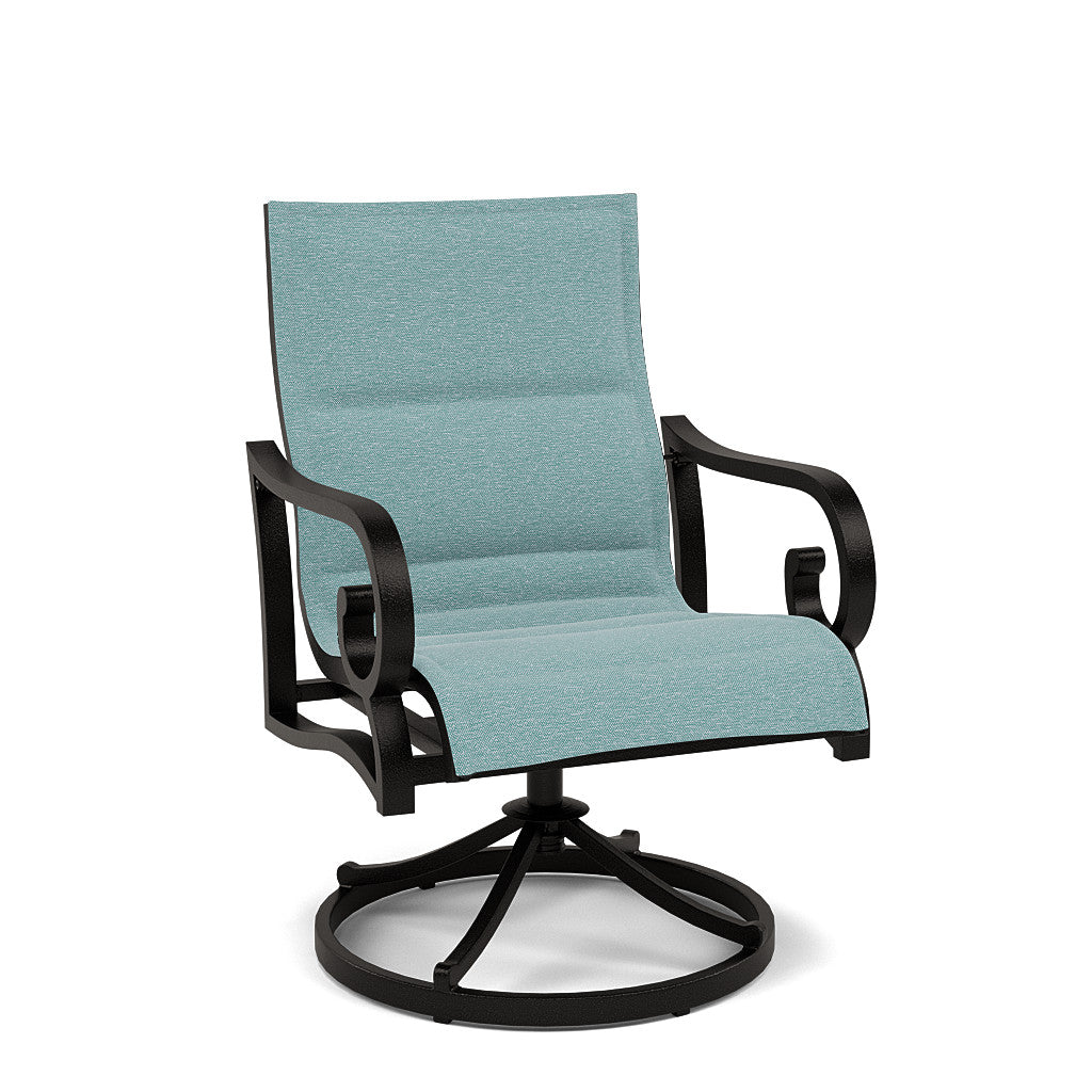 Rancho Padded Sling Swivel Dining Chair