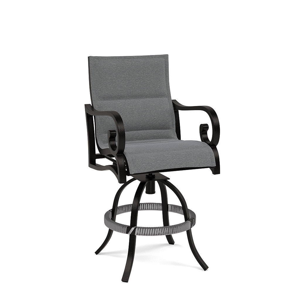 Rancho Padded Sling Swivel Balcony Chair