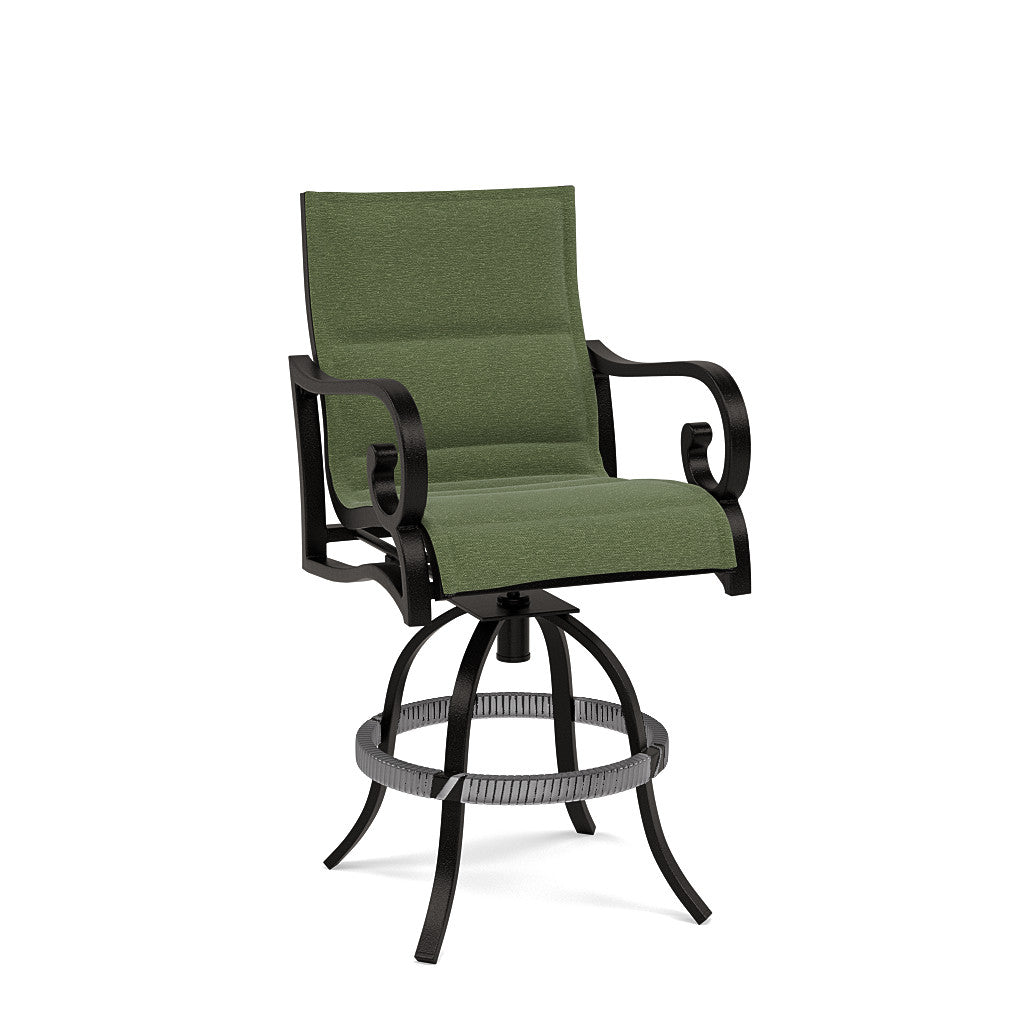 Rancho Padded Sling Swivel Balcony Chair