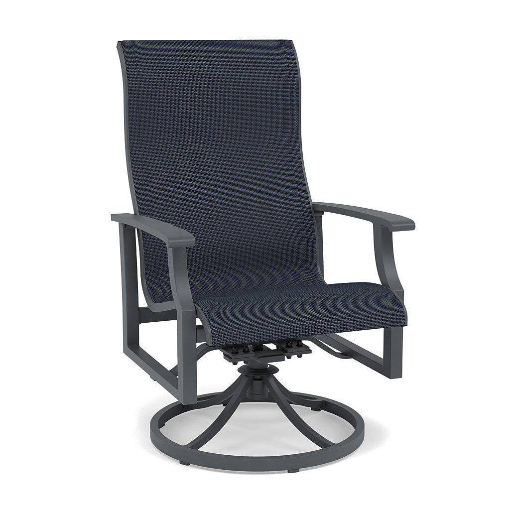 Rockport Sling Swivel Dining Chair