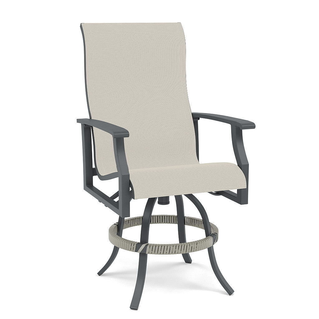 Rockport Sling Swivel Balcony Barstool