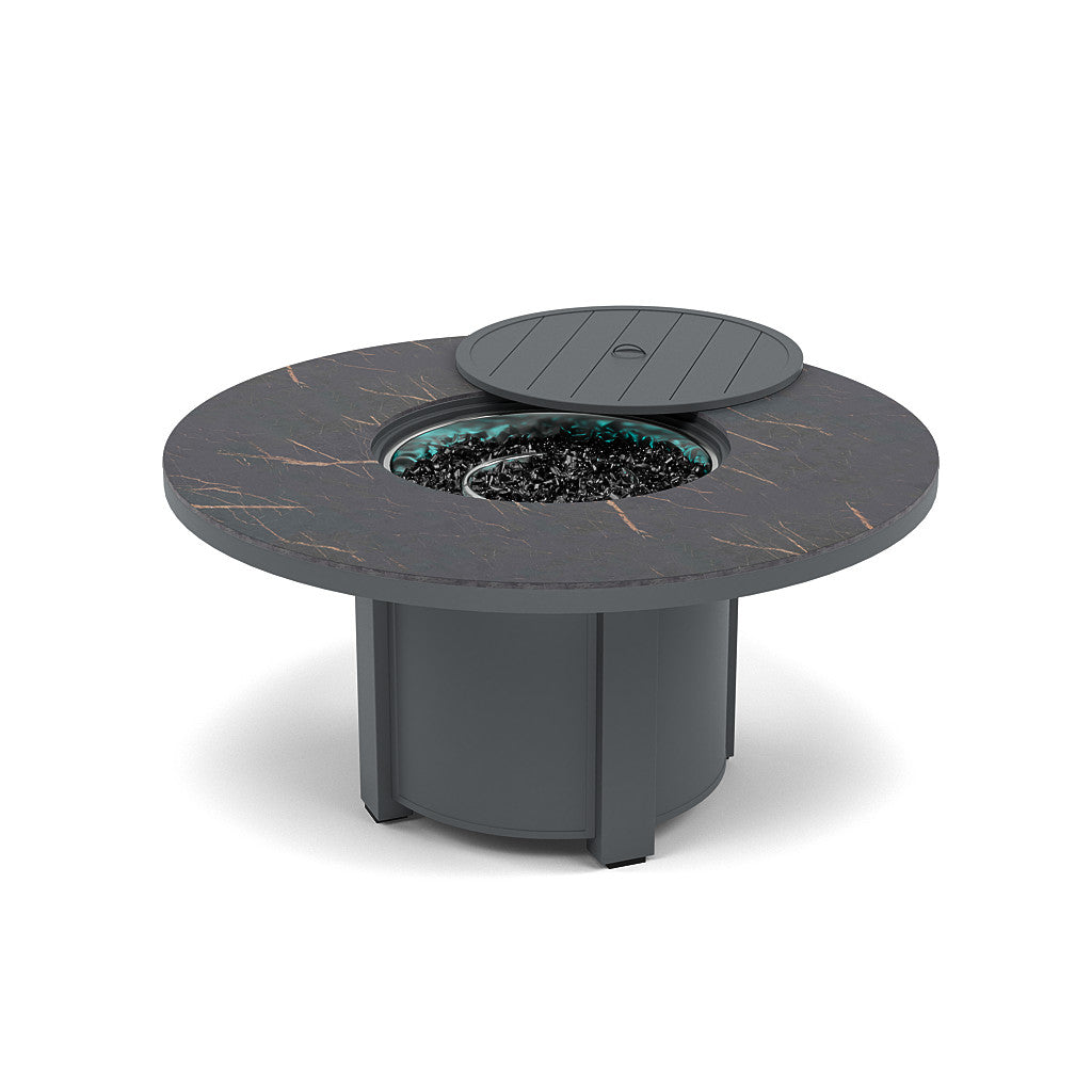 54" Round Chat Fire Pit Table - Multiple Colors and Top Patterns