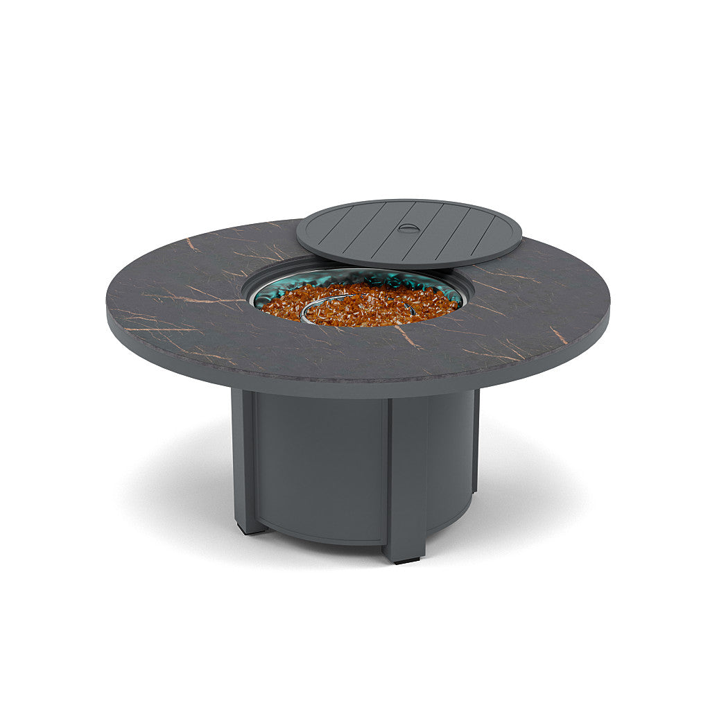 54" Round Chat Fire Pit Table - Multiple Colors and Top Patterns