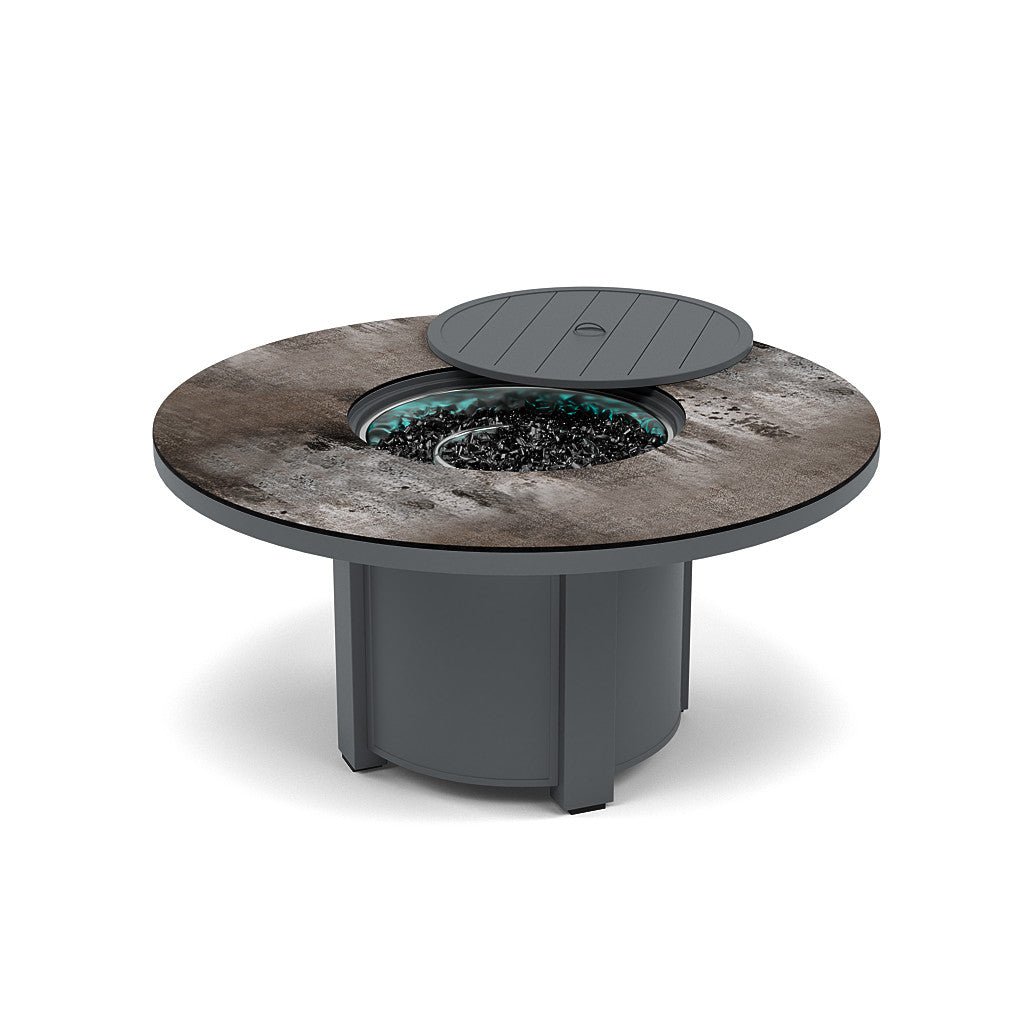 54" Round Chat Fire Pit Table - Multiple Colors and Top Patterns