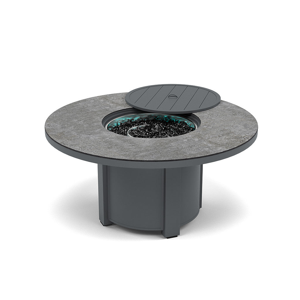 54" Round Chat Fire Pit Table - Multiple Colors and Top Patterns