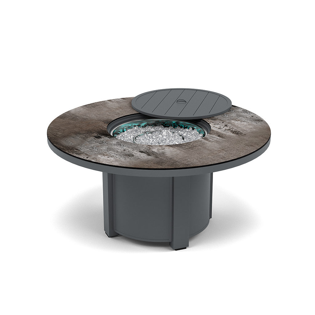 54" Round Chat Fire Pit Table - Multiple Colors and Top Patterns